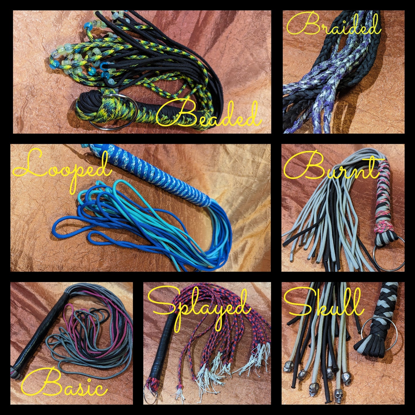 Custom Paracord Floggers