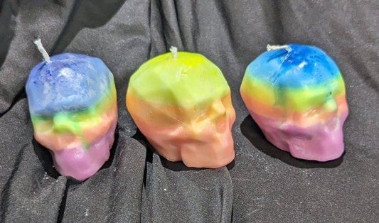 Coconut Skull UV-Reactive Massage Candle